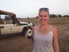 Kate Erskine - enjoying a local beer in Amboseli National Park